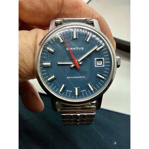 DIANTUS Swiss Made Mechanical (Manual) Blue Dial Men's Vintage 1970s Watch 2295